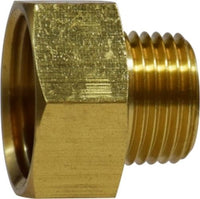 30088 | 3/4 X 1/2(1/2SWT) (FGH X MIP ADPT), Brass Fittings, Garden Hose, Rigid FGH x Male Pipe | Midland Metal Mfg.