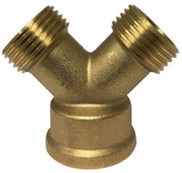 30140 | 3/4 GARDEN HOSE Y CONNECTOR, Brass Fittings, Garden Hose, Cast Brass Hose - Y Connector | Midland Metal Mfg.