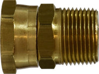 30181 | 3/4 X 1/4 (FGH X MIP SWIVEL ADAPT), Brass Fittings, Garden Hose, Swivel FGH x Male Pipe | Midland Metal Mfg.