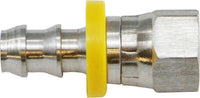 30266SS | 3/8X3/8 (SS POHB X F JIC FL SWIV), Brass Fittings, Stainless Steel Push On Hose Barb, Stainless Steel Female 37 Deg JIC Flare Swivel | Midland Metal Mfg.