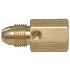 Fairview Fittings 2020-#54 Adapter Pressure Test Brass Male POLxFemale POL with 1/8 Inch Tap  | Blackhawk Supply