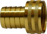 30466 | 1/2 X 3/4 (HB X FGH SWIVEL ADAPT), Brass Fittings, Garden Hose, Garden Hose Coupling Short Shank Knurled Nut | Midland Metal Mfg.