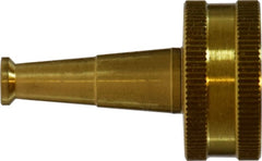 Midland Metal Mfg. 30637 2-1/2 GH STRPD PATRN BR NOZZLE, Brass Fittings, Garden Hose, Brass Nozzle  | Blackhawk Supply