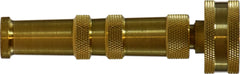 Midland Metal Mfg. 30638 4 GH CROSS PATTERN BRASS NOZZLE, Brass Fittings, Garden Hose, 4 Crossed Pattern Brass Nozzle  | Blackhawk Supply