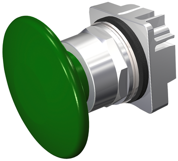Siemens Electrical 52PM9V3 PUSHBUTTON | MOM | GRN | 2 1/2" PLASTIC | 2POS  | Blackhawk Supply