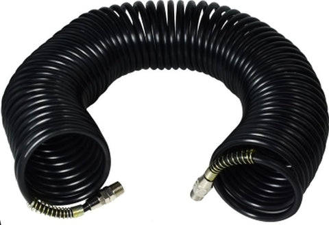 Midland Metal Mfg. 307031 50 FT BLACK NYLON AIR HOSE, Pneumatics, Pneumatic Accessories, Nylon Air Coil Hose  | Blackhawk Supply