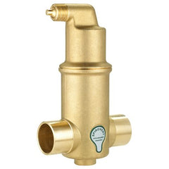 Spirotherm Venting VJS125TM Air Separator 1-1/4" Brass Sweat 150PSI 270F  | Blackhawk Supply