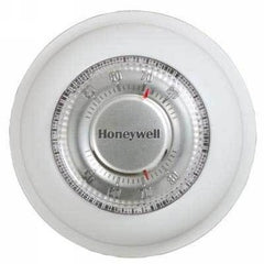 HONEYWELL HOME T87N1000/U Thermostat T87N Non-Programmable Manual Round 24 Voltage Alternating Current 1 Heat/1 Cool Premier White 40-90 Degrees Fahrenheit  | Blackhawk Supply