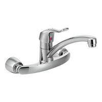 8713 | Kitchen Faucet M-Dura Wall Mount 8 Inch Spread 1 Lever ADA Chrome 1.5 Gallons per Minute | Moen
