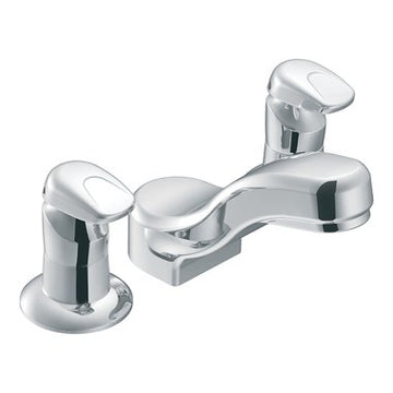Moen 8889 Lavatory Faucet M-Press Metering Widespread 8 Inch Spread 2 Lever ADA Chrome 0.5 Gallons per Minute  | Blackhawk Supply