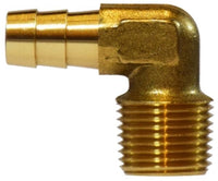 32036 | 5/16 X 1/8 (HOSE BARB X MIP ELBOW), Brass Fittings, Hose Barb, Forged Hose Barb 90 Deg Elbow | Midland Metal Mfg.