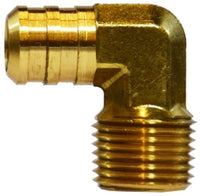 32045 | 5/8 X 1/2 (HOSE BARB X MIP ELBOW), Brass Fittings, Hose Barb, Forged Hose Barb 90 Deg Elbow | Midland Metal Mfg.