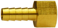 32053 | 1/4 X 1/4 (HOSE BARB X FIP ADPT), Brass Fittings, Hose Barb, Rigid Female Adapter | Midland Metal Mfg.