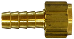 Midland Metal Mfg. 32117 1/2 X 3/4 (HB X FEM GASKET SWVL), Brass Fittings, Hose Barb, Swivel Female Adapter with Gasket  | Blackhawk Supply