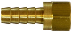 Midland Metal Mfg. 32335 5/16 X 3/8 (HB X F 37 JIC FL SWVL), Brass Fittings, Hose Barb, Female 37 Deg JIC Flare Swivel  | Blackhawk Supply