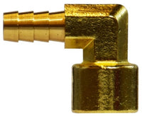 32401 | 1/4 X 1/8 (HOSE BARB X FIP ELBOW), Brass Fittings, Hose Barb, 90 Deg Female Hose Barb Elbow | Midland Metal Mfg.