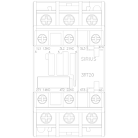 3RT20264XB400LA2 | CONTACTOR RAIL S0 25A 24VDC 1NO/1NC RLUG | Siemens Electrical