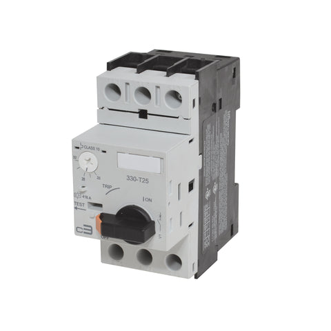 C3 Controls 330-T25S2D40 330-T25S2D40 - M333B, Ser B, Motor Protective circuit Breaker w/ Thermal and Magnetic Trip Elements 2.5 ~ 4 A  | Blackhawk Supply