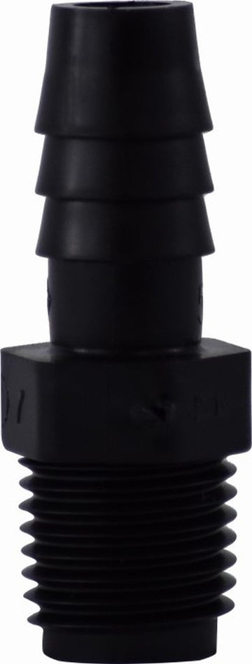 Midland Metal Mfg. 33026B 3/8 X 3/4 HB X MIP BLK POLY ADPT  | Blackhawk Supply