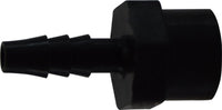 33053B | 1/4 X 1/4 (HB X FIP BLK POLY ADPT), Plastic Fittings, Plastic Hose Barbs, Hose Barb x Female Adapter | Midland Metal Mfg.