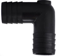 Midland Metal Mfg. 33390B 1/4 BLACK POLY HB UNION ELBOW, Plastic Fittings, Plastic Hose Barbs, Union Elbow  | Blackhawk Supply