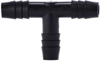 33415B | 1/8 BLACK POLY HB TEE, Plastic Fittings, Plastic Hose Barbs, Tee Barbed on all sides | Midland Metal Mfg.