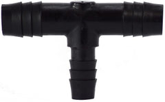 Midland Metal Mfg. 33423B 1/4X3/8 BLK POLY RED HB BRANCH T, Plastic Fittings, Plastic Hose Barbs, Reducing Tee  | Blackhawk Supply