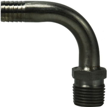 Midland Metal Mfg. 34611 3/8 SS BARB X 1/4 MIP ELBOW  | Blackhawk Supply