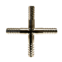 Midland Metal Mfg. 34635T CROSS 1/4B-ALL THNWL -304 S.S.  | Blackhawk Supply