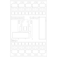 Siemens Electrical 3RH21402WB40 COUPLING RELAY 4NO DC 24V SPRING  | Blackhawk Supply