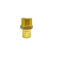 35076 | 1/2 PEX x1/2MIP ADPT LF BRASS | Midland Metal Mfg.