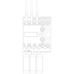 Siemens Electrical 3RT26171BF43 CAP CONTACTOR 12.5KVAR 1NO+1NC 110VDC  | Blackhawk Supply