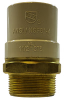 35414LF | LF 3/4 CPVC X 3/4 BRASS MIP ADPT | Midland Metal Mfg.