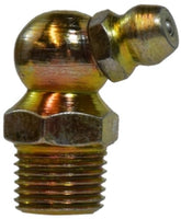 36118 | 1/8 MIP 65 GREASE FITTING, Brass Fittings, Steel Grease Fittings, 65 Degree Angle Ball Check | Midland Metal Mfg.