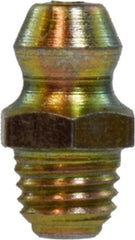 Midland Metal Mfg. 36140SS 1/4-28 SS SHORT GREASE FTG, Brass Fittings, Steel Grease Fittings, Short Ball Check   | Blackhawk Supply