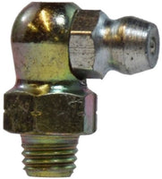 36150 | 1/4-28 90 GREASE FITTING, Brass Fittings, Steel Grease Fittings, 90 Degree Angle Ball Check | Midland Metal Mfg.