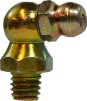 36172 | 6MMX1 MET 90 GREASE FTG, Brass Fittings, Steel Grease Fittings, 90 Degree Angle | Midland Metal Mfg.