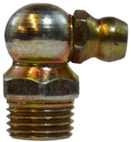 36184 | 10MMX1 MET 90 GREASE FTG, Brass Fittings, Steel Grease Fittings, 90 Degree Angle | Midland Metal Mfg.