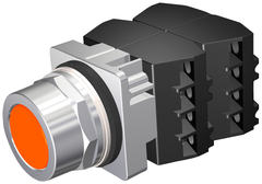 Siemens Electrical 52PM8A8D PUSHBUTTON | MOM | ORG | FLUSH | 2POS | 4NO-4NC  | Blackhawk Supply