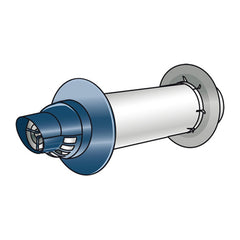 Rinnai 223183 Termination Standard Horizontal Wall Discharge 11-1/2 Inch Plastic  | Blackhawk Supply