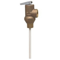 Watts 1XL-8 Relief Valve Temperature and Pressure 1/2 Inch Male x Female Bronze 75-150 Pounds per Square Inch 210 Degrees Fahrenheit for Water Heaters and Hot Water Storage Tanks  | Blackhawk Supply