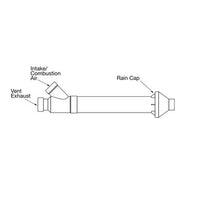 2394406901 | Vent Kit Concentric 3 Inch for EF Series Gas Water Heater | Bradford White