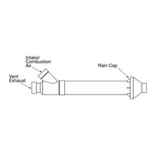 Bradford White 2394406901 Vent Kit Concentric 3 Inch for EF Series Gas Water Heater  | Blackhawk Supply