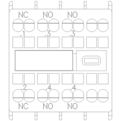 Siemens Electrical 3RH29112HA21 AUX. SWITCH 2NO+1NC FOR S00 & S0 SPRNG  | Blackhawk Supply