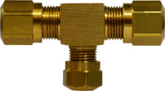 Midland Metal Mfg. 38049 3/8 X 1/4 RED AIR BRAKE TEE-NAB, Brass Fittings, D.O.T. Air Brake  Nylon Tubing, Reducing Tee  | Blackhawk Supply