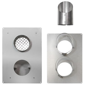 Buderus 46600203 Vent Hood Concentric Stainless Steel for GB142 Series  | Blackhawk Supply
