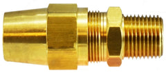 Midland Metal Mfg. 38217 1/4 X 1/8 (COPPER-AB X MIP ADAPT), Brass Fittings, D.O.T. Air Brake  Copper Tubing, Male Adapter  | Blackhawk Supply