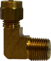 38718 | 5/32 X 1/8 (SPLT SLV-AB X MIP ELB), Brass Fittings, Split Sleeve Transmission Fittings, Elbow | Midland Metal Mfg.