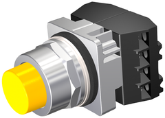 Siemens Electrical 52PM8B4F PUSHBUTTON | MOM | YLW | EXTENDED | 2POS | 2NO  | Blackhawk Supply