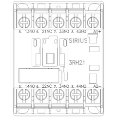 Siemens Electrical 3RH21314BB40 CONTACTOR RELAY 3NO+1NC DC 24V RING LUG  | Blackhawk Supply